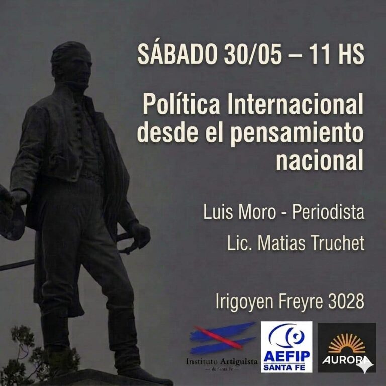 Charla: «Política internacional desde el pensamiento nacional»