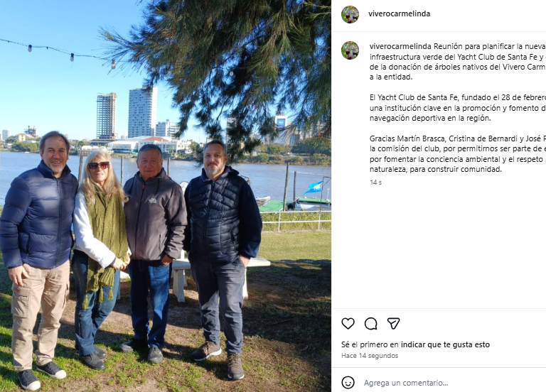 Reunión para planificar la nueva infraestructura verde del Yacht Club de Santa Fe